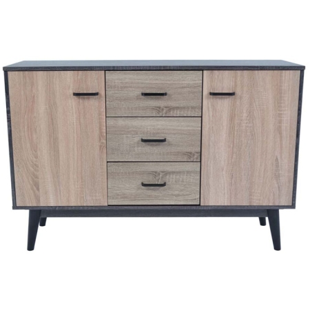 Ντουλάπι-κομότα ξύλινο δρυς/γκρι δρυς 120x38x80εκ Ankor 798735