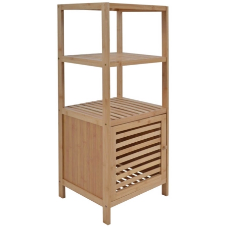 Ραφιέρα με ντουλάπι ξύλινη μπαμπού natural 36x33x100εκ Ankor 824489