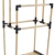 Κρεμάστρα-ραφιέρα ξύλινη natural 49x28x97εκ Ankor 820603