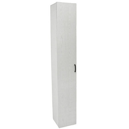 Ντουλάπι ξύλινο με ράφια λευκό 30x32x185εκ Ankor 837410
