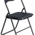 Καρέκλα μεταλλική πτυσσόμενη μαύρη 43.5x47x80εκ Ankor 837243