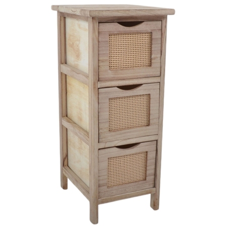 Συρταρίερα ξύλινη natural 26x32x62εκ Ankor 839100