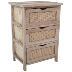 Συρταρίερα ξύλινη natural 40x29x58εκ Ankor 839124