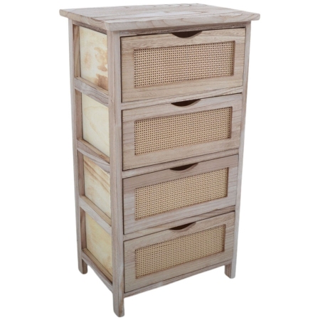 Συρταρίερα ξύλινη natural 40x29x73εκ Ankor 839131