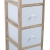 Συρταρίερα ξύλινη natural-λευκό 26x32x80εκ Ankor 839155