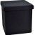 Σκαμπώ υφασμάτινο αναδιπλούμενο μαύρο 38x38x38εκ Ankor 843107