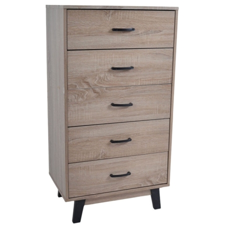 Συρταριέρα ξύλινη οξιά 60x40x112εκ Ankor 845002