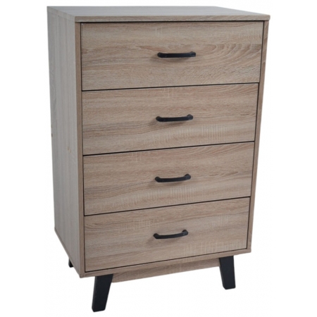 Συρταριέρα ξύλινη οξιά 60x40x93εκ Ankor 845019