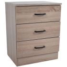 Κομοδίνο ξύλινο οξιά 48x38x60εκ Ankor 845026