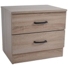 Κομοδίνο ξύλινο οξιά 48x38x43εκ Ankor 845033