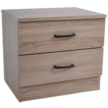 Κομοδίνο ξύλινο οξιά 48x38x43εκ Ankor 845033