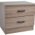 Κομοδίνο ξύλινο οξιά 48x38x43εκ Ankor 845033