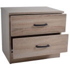 Κομοδίνο ξύλινο οξιά 48x38x43εκ Ankor 845033