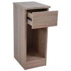 Κομοδίνο ξύλινο οξιά 24x33x60εκ Ankor 845040