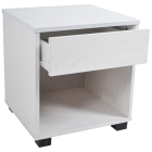Κομοδίνο ξύλινο λευκό 40x36x43εκ Ankor 845910