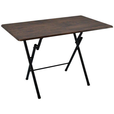 Τραπέζι ξύλινο πτυσσόμενο σκούρο καφέ 100x60x70εκ Αnkor 847693