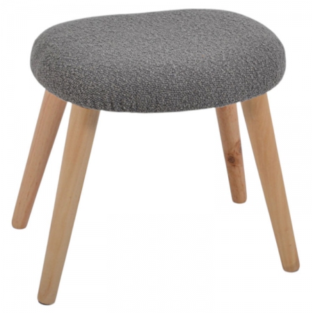 Σκαμπώ υφασμάτινο γκρι 40x30x40εκ Ankor 845989