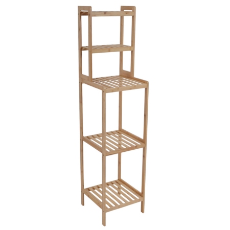 Ραφιέρα ξύλινη μπαμπού natural 30x30x127.5εκ Ankor 846887