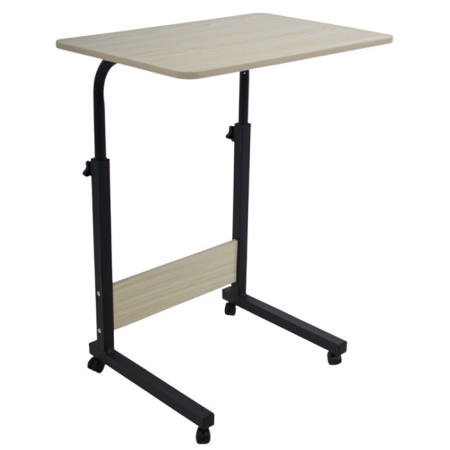 Τραπεζάκι βοηθητικό μεταλλικό-ξύλινο natural-μαύρο 60x40x89εκ Ankor 850884