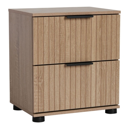 Κομοδίνο ξύλινο οξιά 40x30x44εκ Ankor 852918