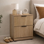 Κομοδίνο ξύλινο οξιά 40x30x44εκ Ankor 852918