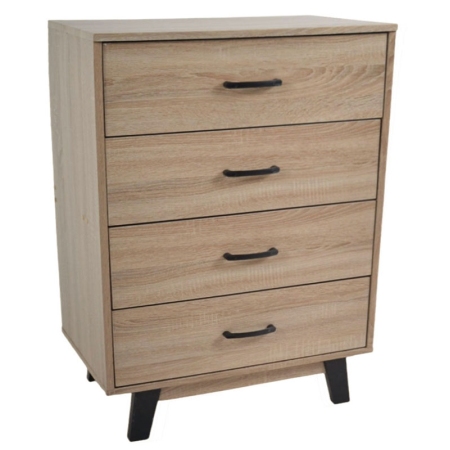 Συρταριέρα ξύλινη οξιά 80x40x93εκ Ankor 852406