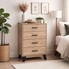 Συρταριέρα ξύλινη οξιά 80x40x93εκ Ankor 852406