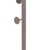 Καλόγερος μεταλλικός taupe 38x175εκ Ankor 853694
