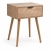 Κομοδίνο ξύλινο natural 40x30x55εκ Ankor 852741