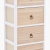 Συρταρίερα ξύλινη λευκή-natural 34x25x78εκ Ankor 852734