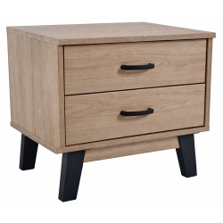 Κομοδίνο ξύλινο natural 48x38x44εκ Ankor 855117