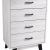 Συρταριέρα ξύλινη λευκή 60x40x93εκ Ankor 855087