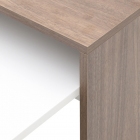 Τραπέζι σαλονιού ξύλινο 90x50εκ λευκό/καφέ Click 6-50-694-0009