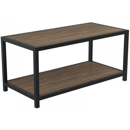 Τραπέζι σαλονιού ξύλινο καρυδί-μαύρο 90x44x42εκ Click 6-50-174-0004