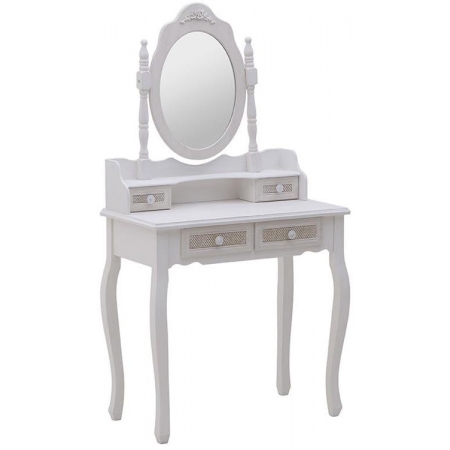 Μπουντουάρ ξύλινο εκρού 75x40x140εκ Inart 3-50-147-0108