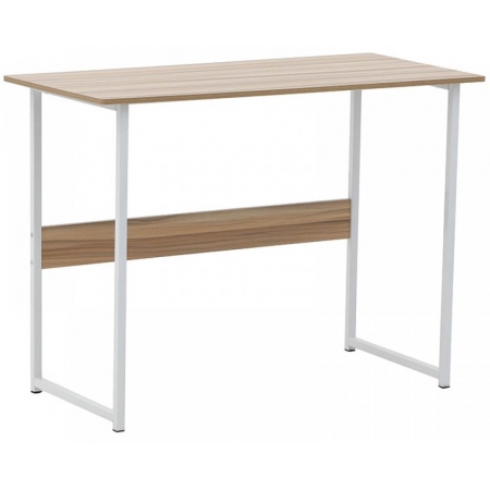 Γραφείο μεταλλικό/ξύλινο λευκό/natural 100x48x73εκ Click 6-50-673-0010