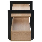 Έπιπλο τηλεόρασης ξύλινο-μεταλλικό μαύρο-natural 150x40x47εκ Click 6-50-920-0001