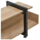 Έπιπλο τηλεόρασης ξύλινο-μεταλλικό μαύρο-natural 150x40x47εκ Click 6-50-920-0001