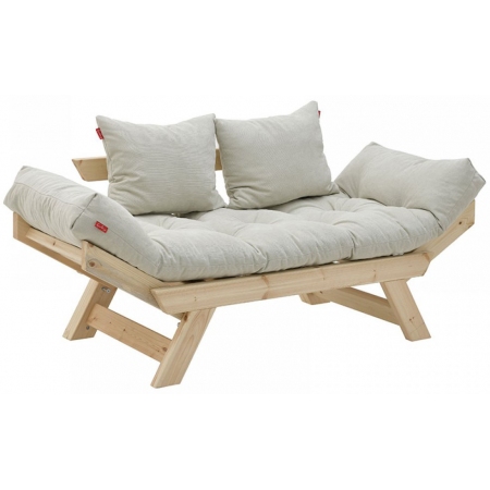 Καναπές υφασμάτινος κρεμ-natural 160x80x70εκ Click 6-50-881-0001