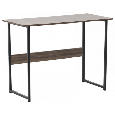 Γραφείο μεταλλικό-ξύλινο μαύρο-καρυδί 100x48x73εκ Click 6-50-673-0009