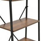 Βιβλιοθήκη-ραφιέρα μεταλλική/ξύλινη 60x33x148εκ Click 6-50-794-0025