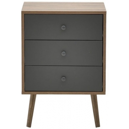 Συρταριέρα ξύλινη natural-γκρι 45x39x63εκ Click 6-50-308-0018