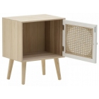 Κομοδίνο ξύλινο λευκό-natural 42x30x52εκ Click 6-50-861-0015