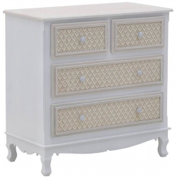 Συρταριέρα ξύλινη κρεμ-μπεζ 80x40x80εκ Click 6-50-147-0006