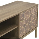 Έπιπλο τηλεόρασης ξύλινο καρυδί-χρυσό 145x39x55εκ Click 6-50-020-0011