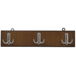 Κρεμάστρα τοίχου ξύλινη καρυδί 40x4x10.5εκ Pol 77-3-KS