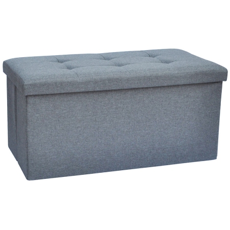 Σκαμπώ υφασμάτινο αναδιπλούμενο γκρι 76x37x37εκ Newest 763838