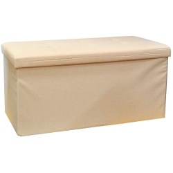 Σκαμπώ υφασμάτινο αναδιπλούμενο μπεζ 76x37x37εκ Newest 763838A