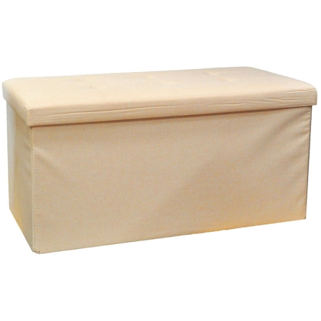 Σκαμπώ υφασμάτινο αναδιπλούμενο μπεζ 76x37x37εκ Newest 763838A