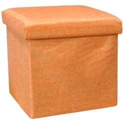 Σκαμπώ υφασμάτινο αναδιπλούμενο πορτοκαλί 30x30x30εκ Newest 303030B